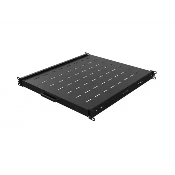 Lanberg 19 inch 1U lådhylla 500 mm djup svart 35 kg bärförmåga