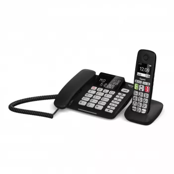 Gigaset DL780 Plus sladdtelefon med telefonsvarare, svart