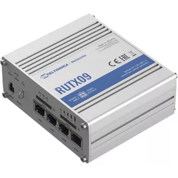 Teltonika RUTX09 Industrial 4G LTE-A Cat 6 mobilrouter med 4-portars Gigabit-switch, dual SIM, GNSS
