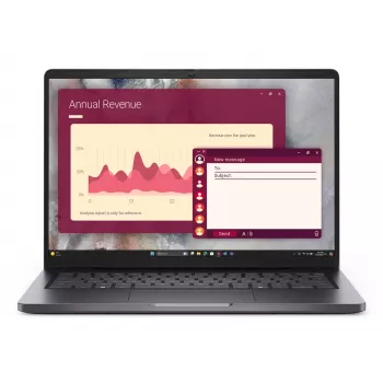 Dell Pro 14 PC14250 bärbar dator - Intel Core 5 220U, 16GB RAM, 512GB SSD, 14,0 inch FHD+-skärm, Windows 11 Pro, 3 års ProSupport