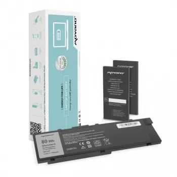 MOVANO batteri MFKVP för Dell Precision 15 7510 17 7710 - 7000 mAh (80 Wh)