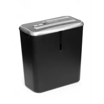 WALLNER dokumentförstörare XD805 CD Cross-Cut pappersförstörare, 8 ark, 15L, svart