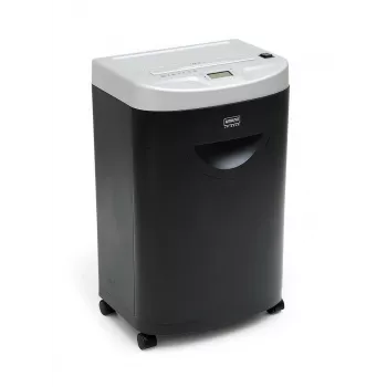WALLNER dokumentförstörare JP 830C Cross-Cut pappersförstörare, 8 ark, 15L, svart