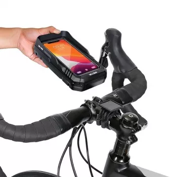 WILDMAN FK4 cykelramväska med telefonhållare – svart