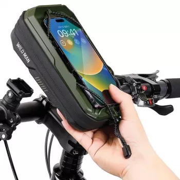 WILDMAN cykelramväska GX330 med telefonhållare, grön
