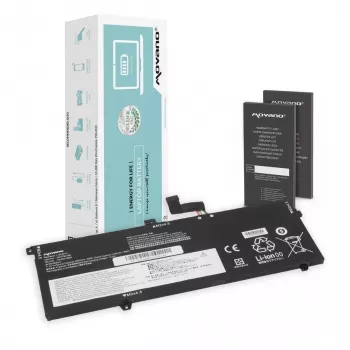 MOVANO batteri L18C6PD1 L18M6PD1 för Lenovo ThinkPad X13 X390 X395 - 4220 mAh (48 Wh)
