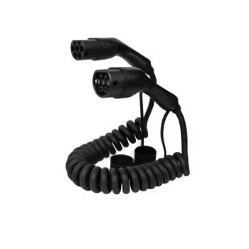 DEFENZO Spiro AC7 7m Type 2 EV-laddkabel 32A 3-fas 22kW svart