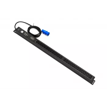 APC 0U SMART PDU, IEC 60309 16A/250V-kontakt, 18xC13 10A/250V-uttag, 6xC19 16A/250V, 16A