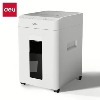 Deli ET081 cross-cut dokumentförstörare, 8 ark, 15L, svart
