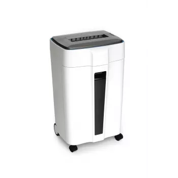 WALLNER dokumentförstörare HD-300 C2 cross-cut pappersförstörare, 10 ark, 21 L, svart