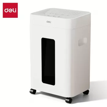 Deli ET048 tvärsnittsdokumentförstörare, 8 ark, 15 L, svart