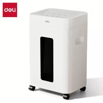 Deli ET058 tvärsnittsdokumentförstörare, 6 ark, P-4, 10 L