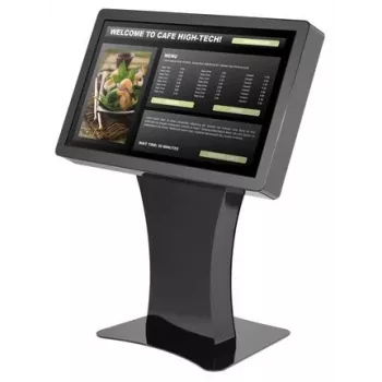 Peerless Landscape Kiosk KILH550-EUK - Floor Stand - for LCD Display - Lockable - Gloss Black - Screen Size: 127 cm (50 inch)