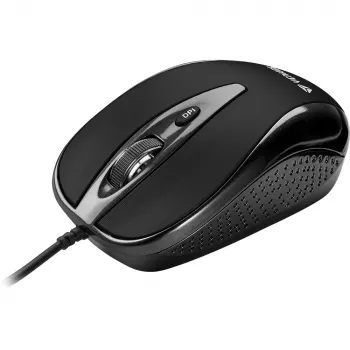 YENKEE YMS 1025 BK QUITO USB-kabelmus, optisk, 1000 DPI, 4 knappar, svart