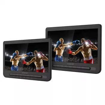 SENCOR SPV 7105 DUAL DVD 2x10 inch LCD-skärm för nackstöd i bil