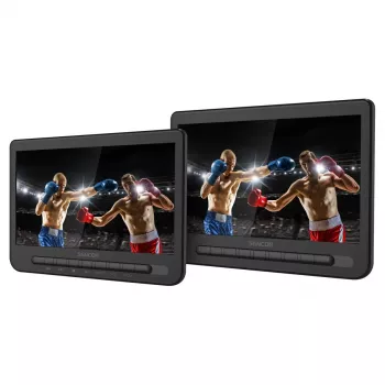 SENCOR SPV 7105 DUAL DVD 2x10 inch LCD-skärm för nackstöd i bil