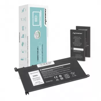 MITSU batteri WDX0R P75F P62F P66F T2JX4 WDXOR för Dell - 3400 mAh (39 Wh)