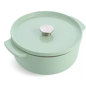 KitchenAid stekgryta i emaljerat gjutjärn 26 cm, pistasch