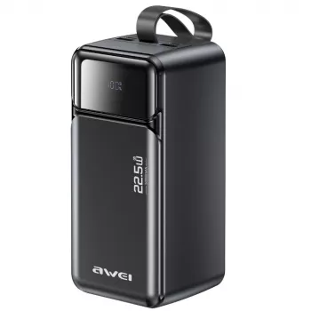 AWEI PA-106 powerbank 50000mAh 22,5W PD 3xUSB-C svart