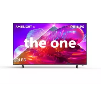 Philips 75PQS9001/12 75 inch QLED 4K Ultra HD Google TV med 3-sidig Ambilight, MiniLED, 120Hz, Dolby Vision & Atmos, VRR, ALLM, FreeSync Premium, G-Sync-kompatibel, 4x HDMI 2.1, 2x USB, Wi-Fi, Bluetooth 5.0, DVB-T/T2/C/S/S2, grå