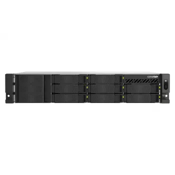 QNAP TS-H1065EU-RP 10-bay rackmonterad NAS med Intel Xeon D-1622, 16GB RAM, 2.5GbE, redundant nätaggregat