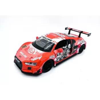PULIO 1:24 Audi R8 LMS diecast modellbil med ljus och ljud