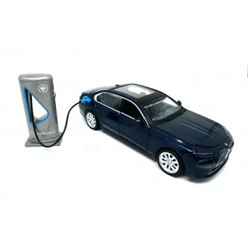 PULIO Auto MSZ 1/32 BMW i7 ljus- och ljudgjutmodellbil