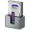 Qoltec 2in1 HDD SSD dockningsstation SATA M.2 NVMe med klonfunktion, USB-C 3.2 Gen 2, 10Gbps, upp till 28TB, aluminium