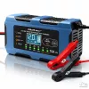 Qoltec 52668 intelligent batteriladdare 12V 10A med reparationsfunktion för AGM GEL LiFePO4