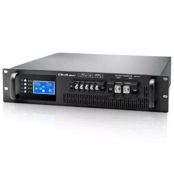 QOLTEC ren sinusvåg online dubbelkonverterings-UPS för RACK 5kVA 5000W PF1.0 med LCD, EPO, USB, RS-232, Intelligent Slot