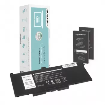 MITSU batteri RJ40G för Dell Latitude 5520 5420 Precision 3560 - 3000 mAh (46 Wh)