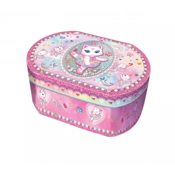 PULIO oval speldosa - Ballerina-katt Pecoware