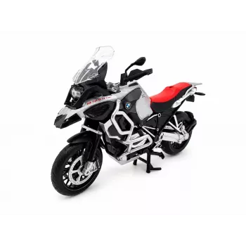 PULIO motorcykel MSZ 1/12 BMW R125GS Adventure silver die-cast-modell