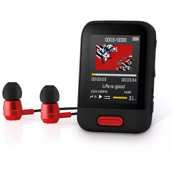 SENCOR SFP 7716BK MP3/MP4-spelare 16 GB svart med Bluetooth, 1,8 inch display