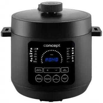 CONCEPT CK6001 multicooker 5L 900W 10 program non-stick svart/rostfritt stål