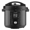 CONCEPT CK8000 multicooker med varmluftsfritös-funktion, 6L gryta, 3,5L korg, 1500W, 10 program, svart/silver