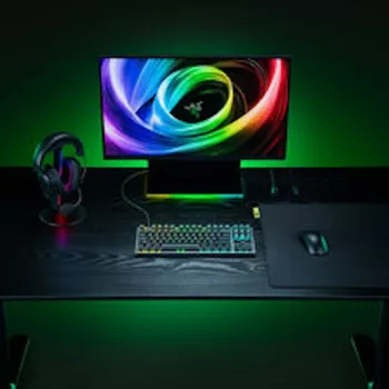 Razer Huntsman V3 Tenkeyless 8KHz gaming-tangentbord – tyskt layout (QWERTZ), Razer Analog Optical Switches Gen-2, Chroma RGB, svart