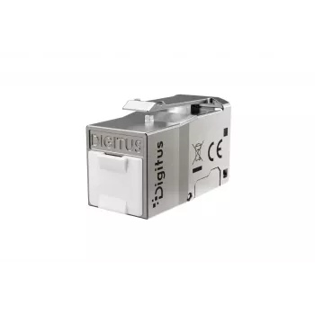 DIGITUS keystone-modul Cat. 6A, skärmad, verktygsfri, RJ45, silver