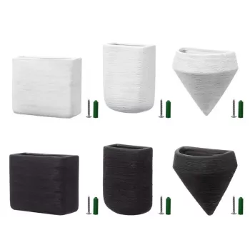 Keramisk hängande blomkruka vit TR-HANGKKIT-002