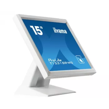 Iiyama ProLite T1531SR-W5 15 inch XGA 4:3 5-tråds resistiv touchscreen LED-skärm, vit