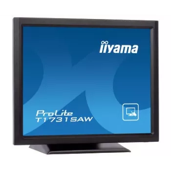 Iiyama ProLite T1731SAW-B5 17 inch LED-touchskärm - SXGA 1280x1024, TN, SAW, DVI/VGA, USB, högtalare, svart