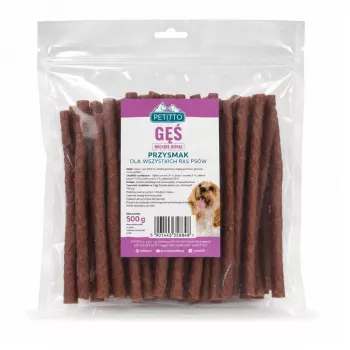 PETITTO mjuka gåsstrimlor hundgodis 500 g