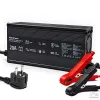 Qoltec 12V 20A intelligent LiFePO4-batteriladdare med LED-indikator och aktiv kylning
