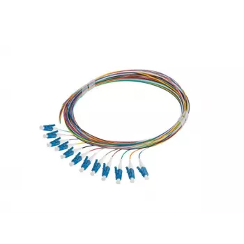 LANBERG Pigtail SM LC/UPC Semi-Tight 9/125 G657A1 12x2 m multicolor