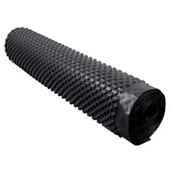 HDPE-knottplatta för vertikal grundisolering 1,5 m x 20 m (30 m²) – svart