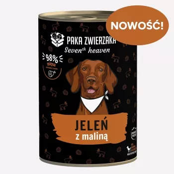 Paka Zwierzaka Seventh Heaven hjort med hallon 400g blötfoder för hundar