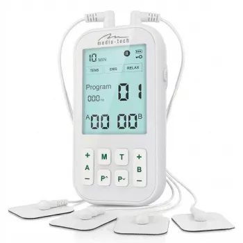MEDIA-TECH TENS/EMS-massager MT6543 | tvåkanalig smärtlindring & muskelstimulator