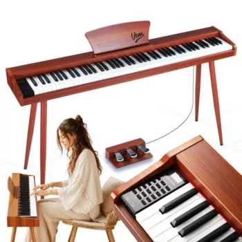 V-TONE BL-130 digitalpiano konsol brun 88 tangenter Graded Hammer Action