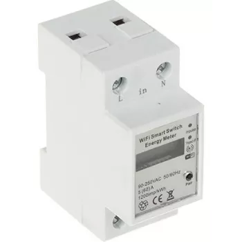Smart elmätare Wi-Fi Tuya enfas 80A DIN-skena energimonitor
