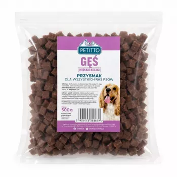 PETITTO kalciumtärningar med gås för hundar 500 g